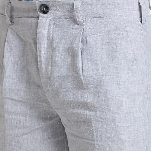 Image of Colorplus Tailored Fit Dark Blue Trouser for Men