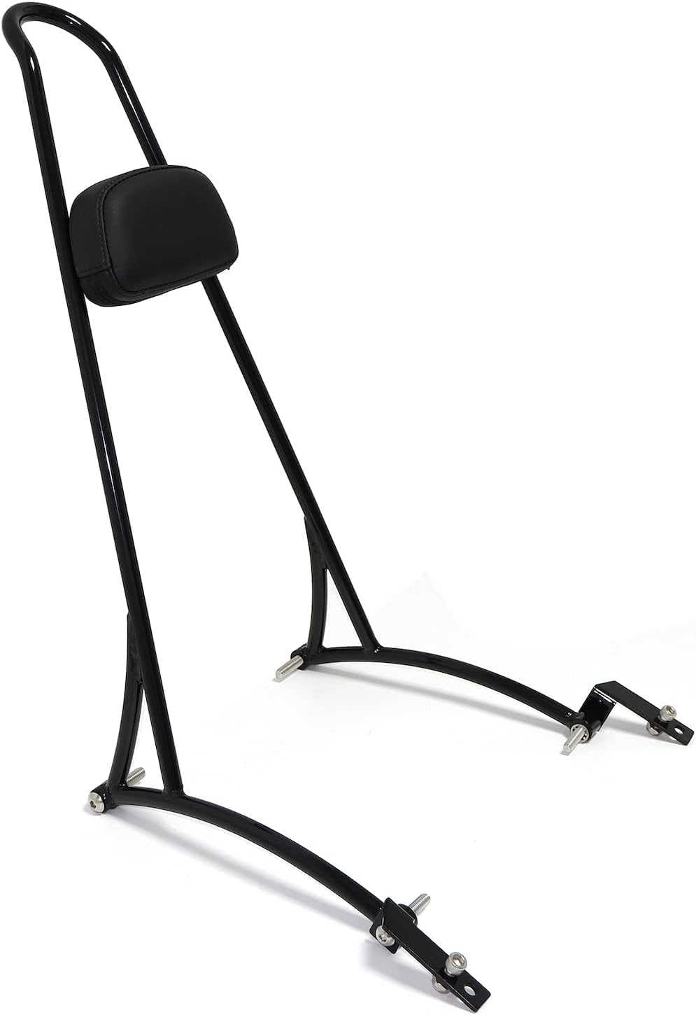 HTTMT- Classic Chrome 20" Passenger Backrest Sissy Bar Compatible With 2006-2017 Harley Dyna FXD [P/N:TGHD-SBB017-I-CD]