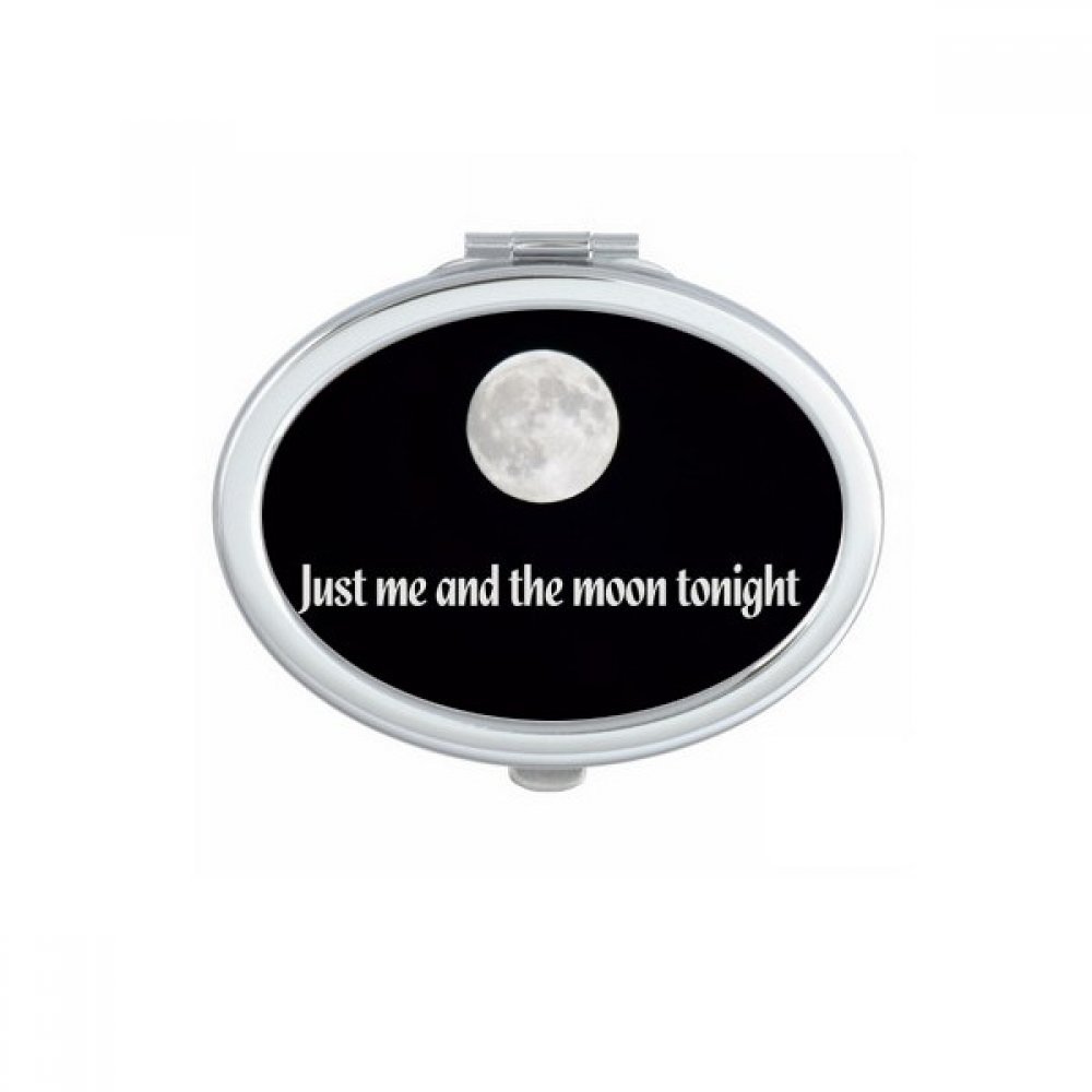 Miroir compact portable Me and Moon ovale retouche maquillage