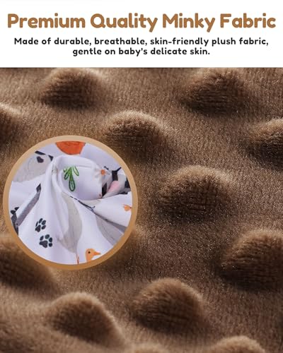 Image of BOMOLOUR Seat Cover Compatible with Bumbo and Nuby Seat, Removable Breathable Baby Floor Seat Cover for Boys and Girls, Seat Not Included (Brown Farm)
