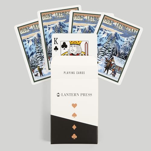 Baraja de 52 cartas tamaño póker Mont Tremblant Canadá miniatura 6