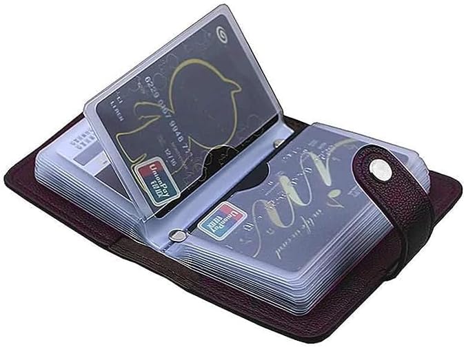 Stealodeal Brown 28 Slots Leather Debit/Credit/ATM Card Holder for Men & Women