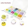 375pcs Smile Face Beads, 10mm(0.39in) Colorful Smile Beads for Jewelry Making, Bracelets DIY Craft Supplies, 15 Styles #1