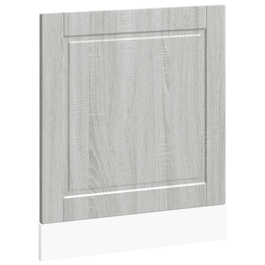 vidaXL Geschirrspülerblende Porto Grau Sonoma 60x1,5x57 cm, Geschirrspüler Frontblende, Geschirrspüler-Verkleidung, Geschirrspülerfront