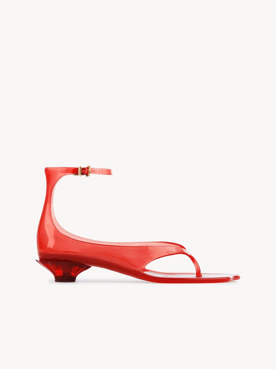 Wnshonzy Jelly Thong Sandals for Women Flip-Flop Kitten Low Heels Tabi Square Toe Summer Dressy Clear Shoes Fashion Vintage Ankle Strap