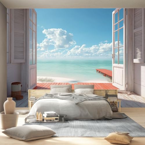 Papier Peint Panoramique Porte En Bois Décoration Murale 3D