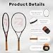 BatZoom Tennis Racket for Beginners & Adults - Lightweight Graphite Racquet with Comfortable Grip | Shock Reduction Technology | Includes Carrying Bag(Color Options)