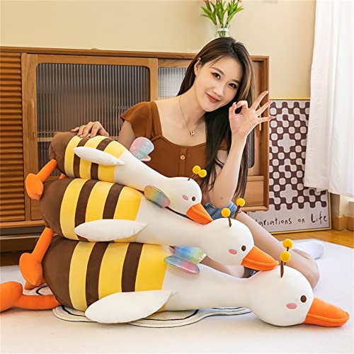 Duck Plush Pillow Stuffed Animal Toy, Cute Giant Goose Plush Duck Stuffed Animal,Super Soft Hugging Pillow For Kids Bedding (Colorful,25.5 In) #TOP2