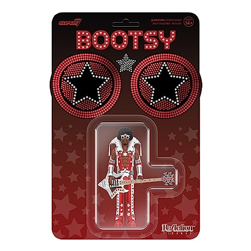 Super7 Bootsy Collins Bootsy Collins (Red And White) - 3.75 In Scale Reaction Figure #TOP12