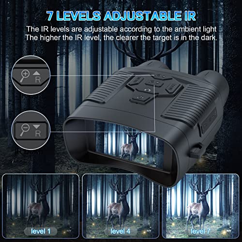 Binoculares Profey visión nocturna 4K HD 3'' pantalla recargable miniatura 6