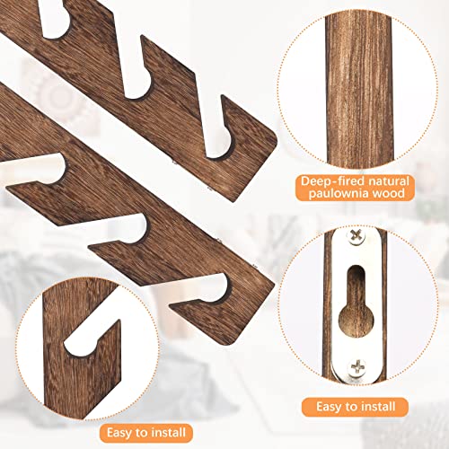 TRIRITE-3-Pack-Wooden-Wall-Mount-Baseball-Caps-Organizer-Hanger-Wall-Vertical-Hat-Racks-for-Closet-Door-Bedroom-Entryroom-Laundry