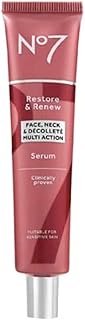 No7 Restore and Renew Face and Neck Multi Action Serum 1.69 fl oz