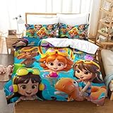 Etichetta di manutenzione: il set di biancheria da letto è lavabile in lavatrice e adatto all'asciugatrice. Si consiglia di lavare a temperatura dell'acqua a 30 gradi. Chiudere le coperture e ruotarle o utilizzare i sacchetti per la biancheria prima del lavaggio per proteggere la cerniera.