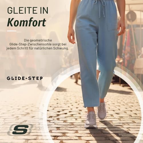 Skechers Damen Glide-Step Pro Slip-InTurnschuhe, Taupe Mesh/Silver Trim, 36 EU – Ansicht 6