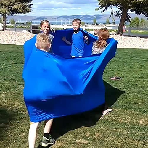 JUNWEI Training Wheels Lycra Tube Outdoor Game Colorful Spandex Slingshot Large Compression Stretchy Sensory Team Building Activities for Friends Family Adults Kids