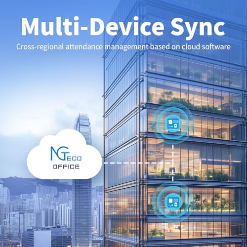 image for NGTeco TC1 Cloud Time Clock for Small Business, 2.4GHz WiFi Attendance