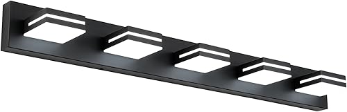 Miniatura 70 de SineRise - Lámpara LED para tocador de baño - Moderna lámpara regulable de acrílico con acabado blanco mate para iluminación de pared sobre el