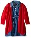 Limited Too Girls' 2 Piece Set Cardigan and Denim Dress