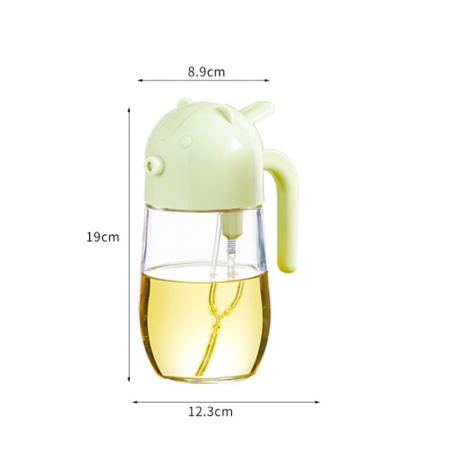 Dispensador de Aceite y Vinagre Pulverizador De Aceite Oliva For Uso Doméstico, Con Apertura Y Cierre Automáticos, For Barbacoa Freidora Aire Jarra de Aceite(Grün)