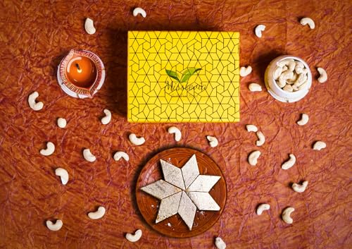 Image of Misstevia Sugar Free Sweets Gift Box 125g | Kaju Katli | Stevia Sweetened | Low Carb Low Calorie| Sugar Free Mithai| Healthy Treats for Kids & Diabetics | No added Mawa or peanut powder | Pure Cashew Nut with deshi Ghee| Gift for any occassion