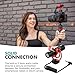 Movo DoubleMic V2 Two-Sided Shotgun Mic for Camera Vlogging - Dual Capsule External Microphone for iPhone, Android, Smartphones and DSLR Camcorders - Improved Wind Protection - Latest Version