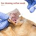 Kisangel 1 Box Pet Ear Cleaning Cotton Swabs Dual-Ended Soft Natural Cotton Heads for Dogs and Cats Gentle Earwax Removal Deep Clean Ear Care Container