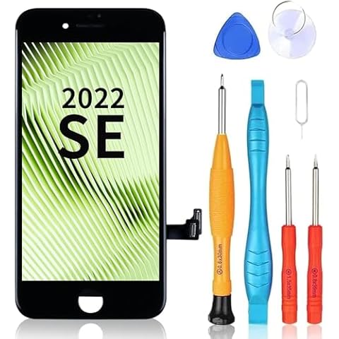 Ayake Screen Replacement for iPhone SE 2022/SE3, Touch Digitizer and LCD Display Asselmbly for iPhone SE 2022 4.7 inch with Tool Kits A2783, A2595, A2785, A2782, A2784 Cover