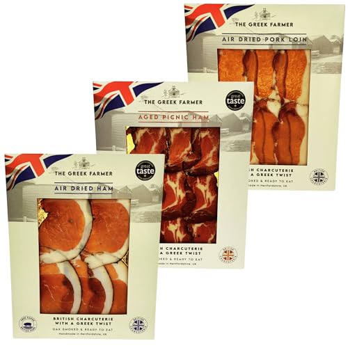 3 Piece British Letterbox Charcuterie | Free Range Pork | Birthday Gift for Men | Carnivore Meats | British Letterbox Gift | Cured & Deli Meats