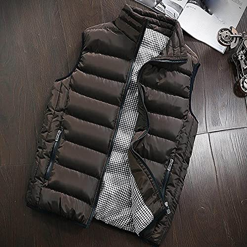 RTRDE Men's Winter Vest Outdoor Casual Stand Collar Padded Vest Coats Puffer Packable, M-5XL2