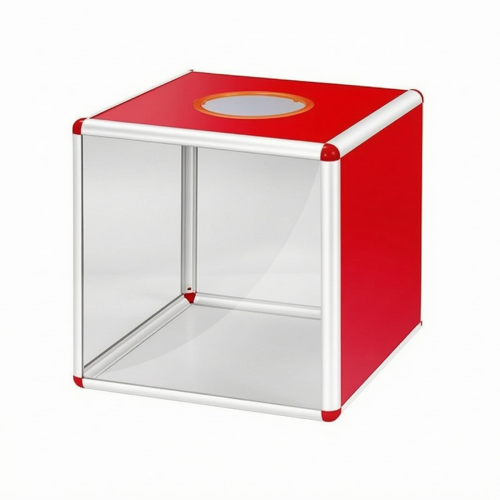 Scatola Estrazione Trasparente Sorteggi Contenitore Biglietti Box Votazioni Finitura Liscia Angoli Smussati Uso Prolungato Adatta per Concorsi, 40cm, Modello Trasparente Su Un Lato