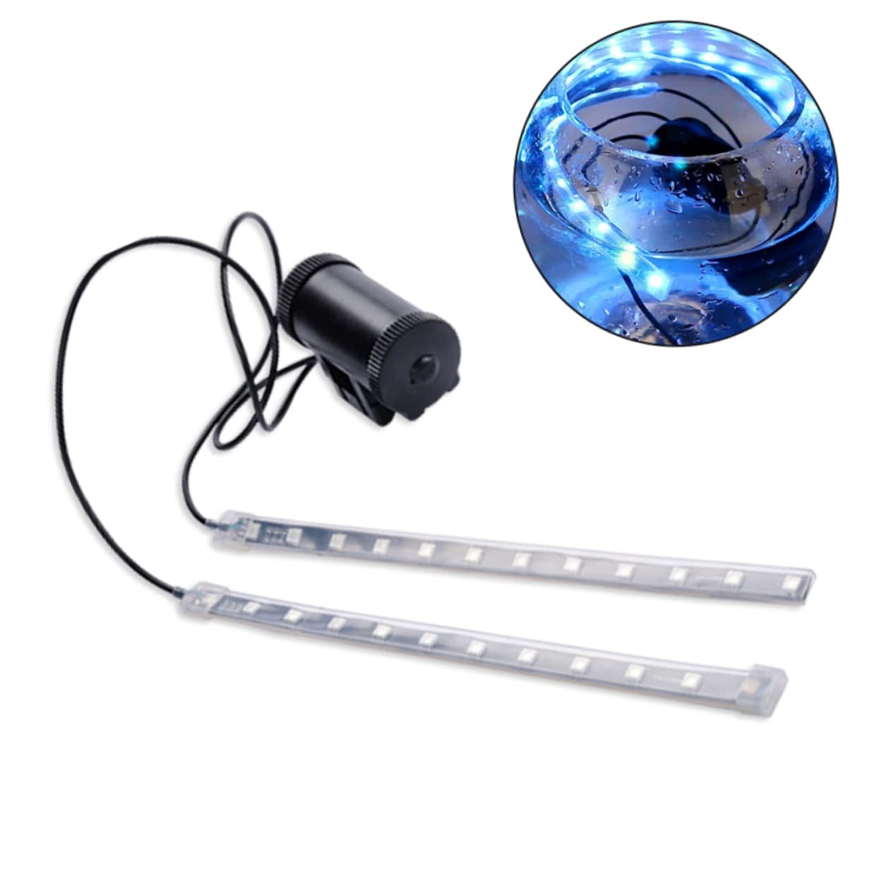 Sosoport Lot de 3 Feux de Vélo à 5 8 LED : 5 Couleurs 8 Modes Installation Facile Éclairage de Coffre de Vélo Feux de Jour Feu de Hayon