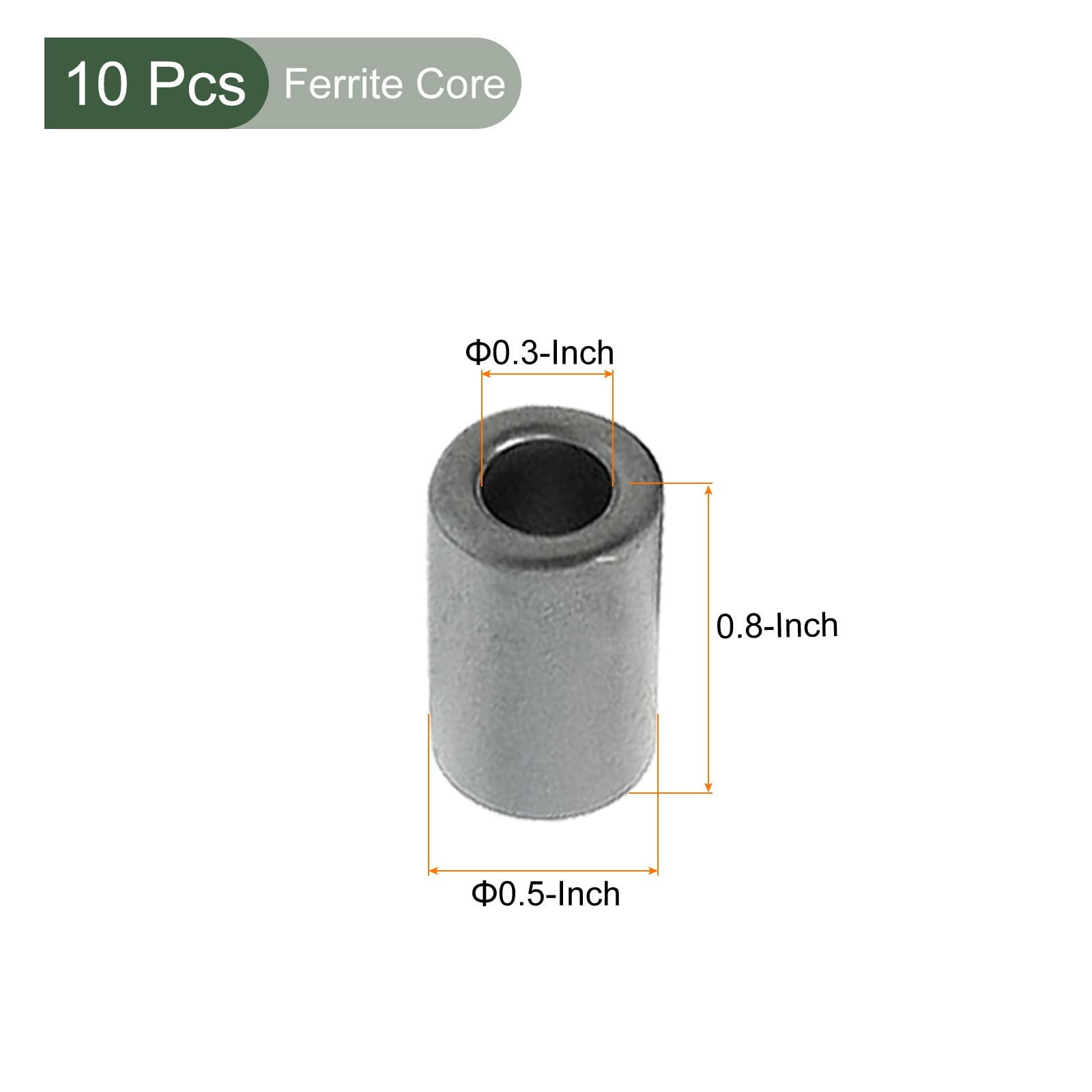 10 pezzi 9,5-25 mm OD toroide induttore nucleo bobina anello nero for 10 pezzi 9,5-25 mm OD toroide induttore nucleo bobina anello nero for