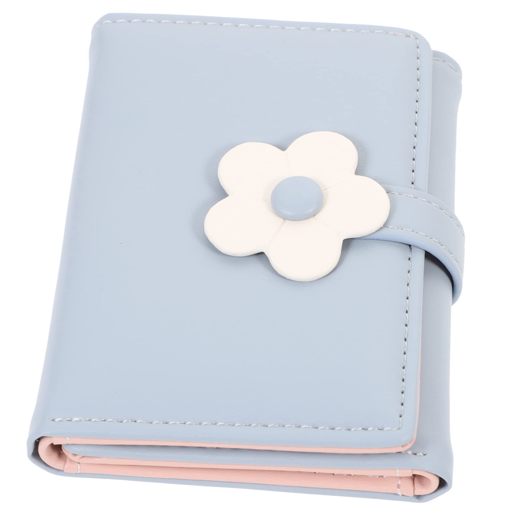 4piezas Cartera Pequeña De Mujer Diseño Floral Billetera De PU Tarjetero y Monedero para Uso Diario y Ocasiones Especiales