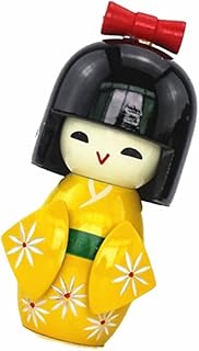 ORFOFE Boneca Decoração Retrô Vermelho Chaveiro Cozinha Bruxa Boneca De Madeira Japonesa Gueixa Boneca Decoraciones Para Salas De Casa Estatueta Boneca Japonesa Estatueta Estatueta