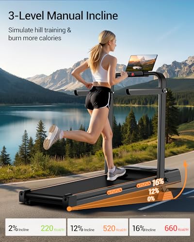 Standing treadmill desk