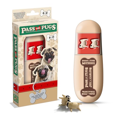 Pass the Pugs Dice Game, the classic party and travel game, will you get a double faceplant or puppy love - Image 2