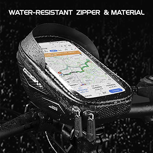 Festnight Bolsa para quadro de bicicleta Bolsa para tubo frontal Bolsa para guidão Bolsa para bicicl