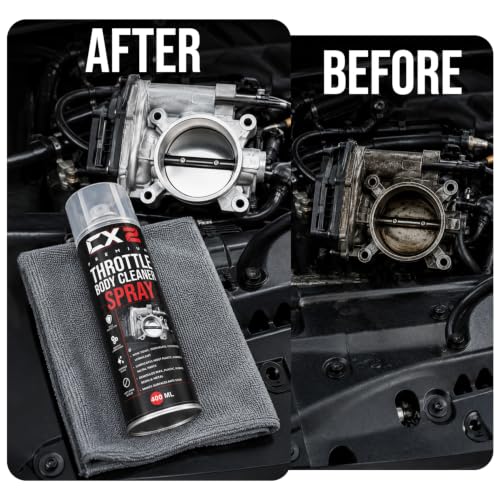 Image of CX2 Throttle Body Cleaner Spray 400ml | Carburetor & Air Intake Cleaner | Removes Carbon, Gum, Varnish & Oil Deposits | Restores Engine Response | Fast Dry Formula for Cars & Bikes