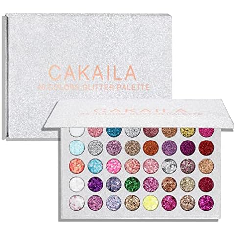 40 Colors Glitter Eyeshadow Palette Eyeshadow Shimmer Shiny Eyeshadow Long Lasting Makeup Cover