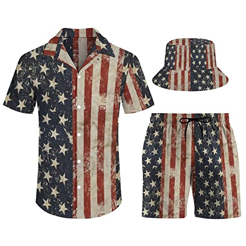 Ensemble t-shirt Jamaïque homme chemise de plage et casquette pêcheur blanc