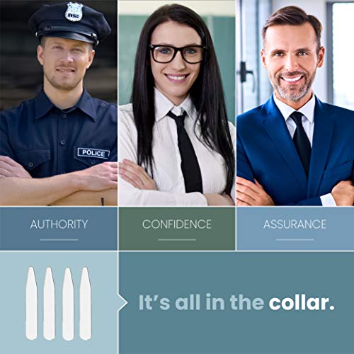 20 Count 2.2" 2.5" 2.7" 3" Inch Metal Collar Stays Stainless Steel (2.5") #TOP2