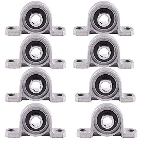 Roulements à billes KP001 en zinc 12 mm palier à semelle pour axe rotatif et guidage de précision