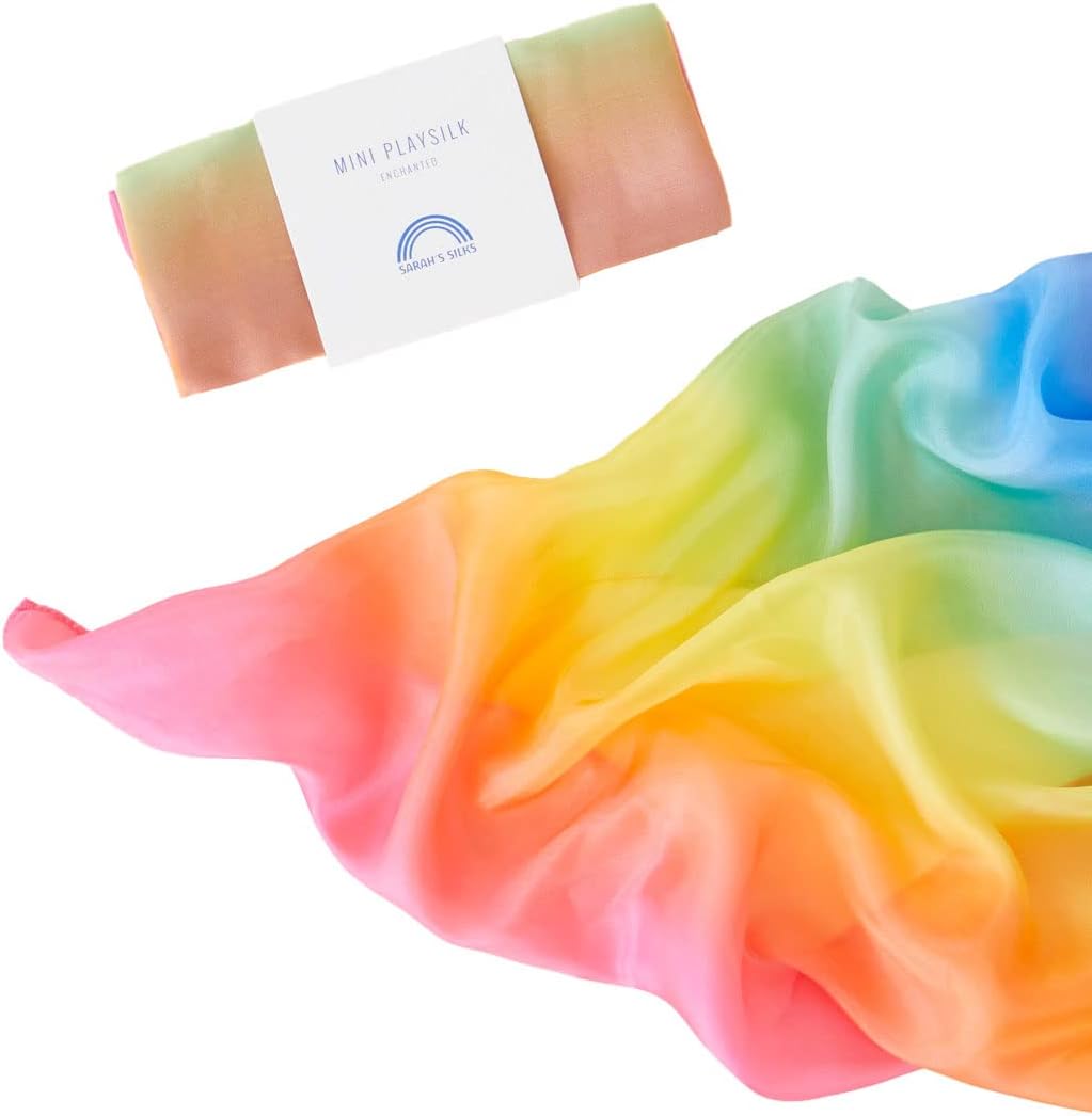 Sarah's Silks Enchanted Mini Playsilks | Creative Waldorf Toys for Open-Ended Play (Starry Night)