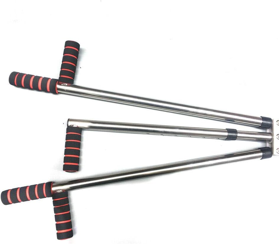 Leg Stretcher Heavy Duty Gymnastic Portable 3 Bar Flexibility Stretching Machine Martial Arts Stretch Yoga Gym, Silver