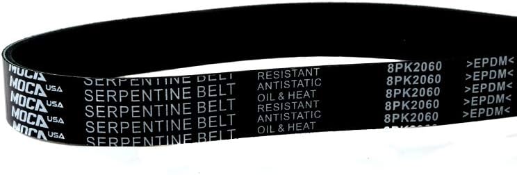 MOCA 8PK2060 EPDM Serpentine Belt for 94-02 Dodge Ram 2500 5.9L & 94-02 Dodge Ram 3500 5.9L l6