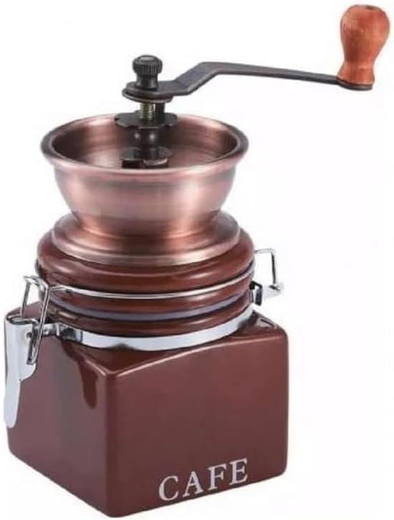 Portable Manual Coffee Grinder Set Mill Stirrers with Square Ceramic Sealing Pot