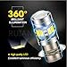 Ruiandsion H6M LED Bulb P15D DC 6V 12V Universal 5730 12SMD 6000K White 600lm LED Replacement Bulb for Motorcycle Light
