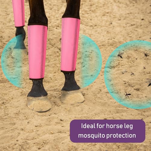 Image of Paterr Set of 24 Mesh Fly Boots for Horse Loose Breathable Mesh Horse Boots Protective Horse Leg Wraps Horse Leggings for Preventing Flies and Mosquitoes Bites