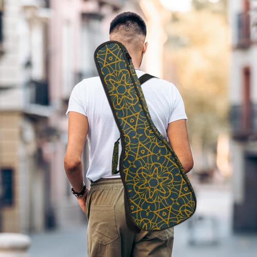 JRHEJTHH Housse imperméable pour ukulélé en tissu Oxford durable et élégant avec sac de rangement style floral géométrique – Bleu foncé, Multicolore., 25.9x9x3.1in/66x23x8cm, Moderne - Les Beatles, Paul McCartney, John Lennon, RIngo Starr, George Harrison JRHEJTHH Housse imperméable pour ukulélé en tissu Oxford durable et élégant avec sac de rangement style floral géométrique – Bleu foncé, Multicolore., 25.9x9x3.1in/66x23x8cm, Moderne – Image 6