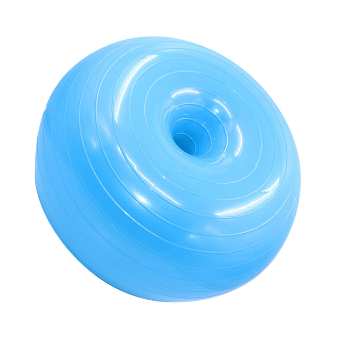 ULTECHNOVO Pelota Auxiliar de Yoga con Diseño Antirrebentón, Superficie Antideslizante, Material PVC, con Bomba de Aire para Estiramientos y Fortalecimiento